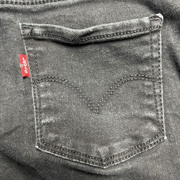 Levi's Pull On Jegging Jeans Girls Size 14 Black Adjustable Waist - Picture 6 of 9